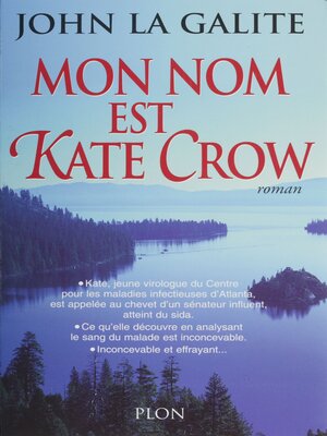 cover image of Mon nom est Kate Crow